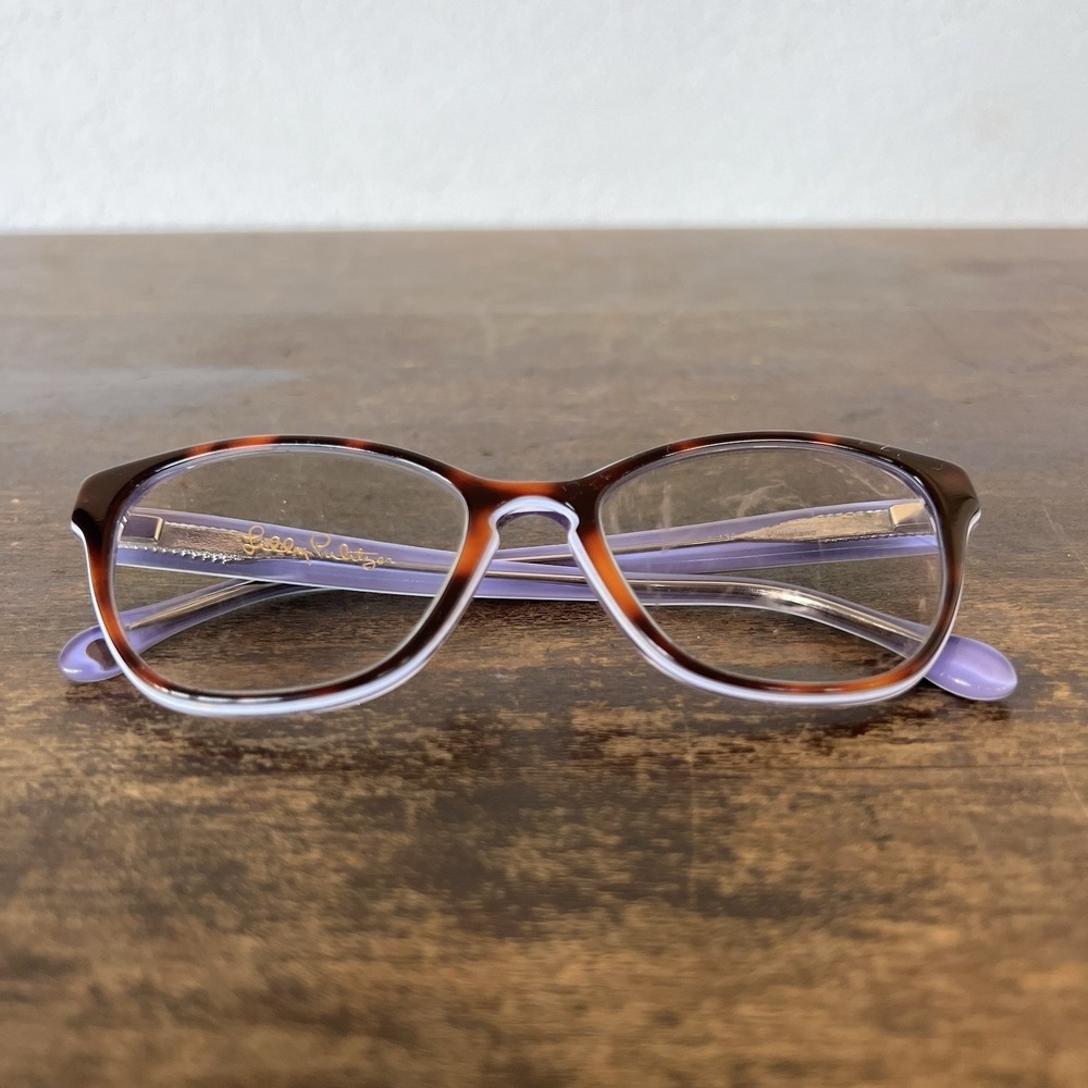 Lilly‎ Pulitzer Women's Cat Eye Eyeglasses Copeland Color Tortoise Purple Frames